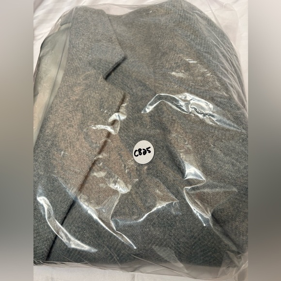 Vintage LL Bean Mint Green Wool One Button Blazer Suit Jacket Size 10 - Picture 15 of 16